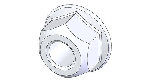 Lock flange nut M8 FZB